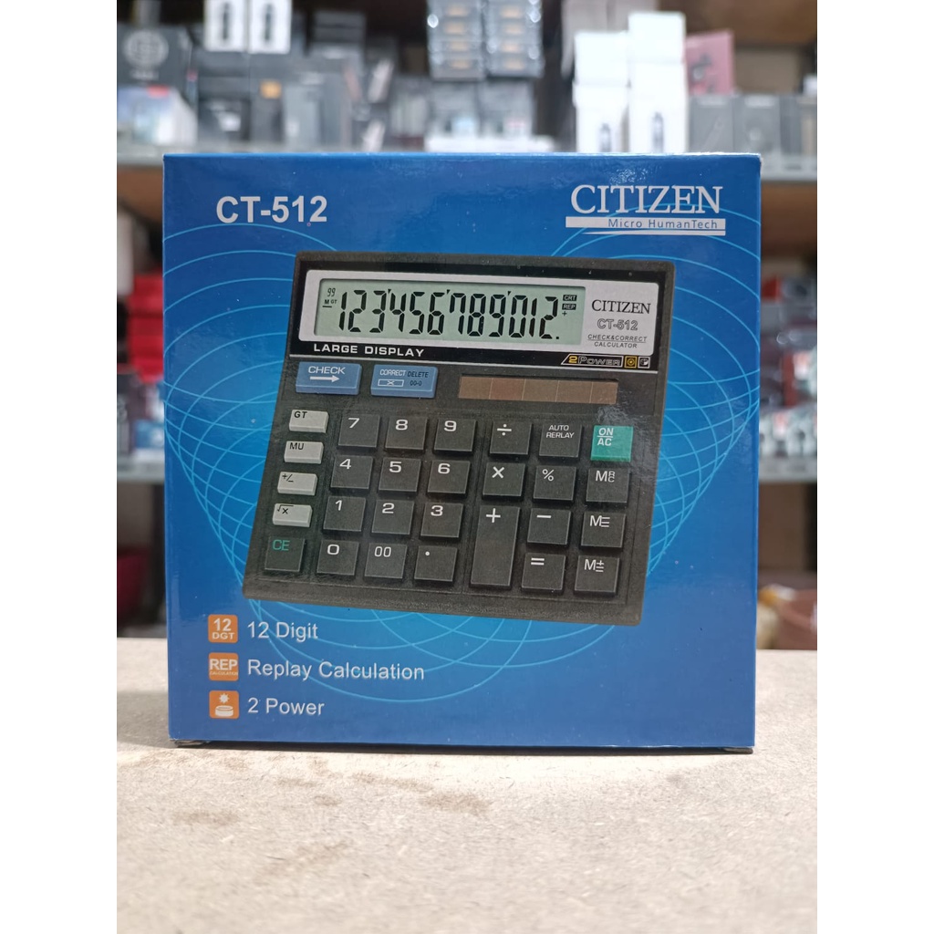 Kalkulator - Calculator Citizen CT-512 12Digit Murah Berkualitas