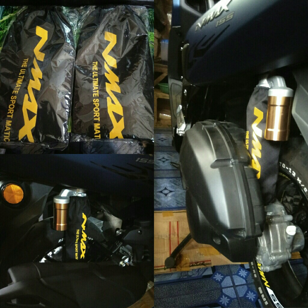 SEPASANG Kanan Kiri Sarung Shockbreaker Nmax XMax RX King Supra X Shogun Vega R Blade Nouvo Ohlins KTC RCB Showa YSS Waterproof