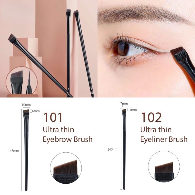 Eyebrow Eyeliner Brush Thin Kuas Alis Kuas Garis Mata Tipis