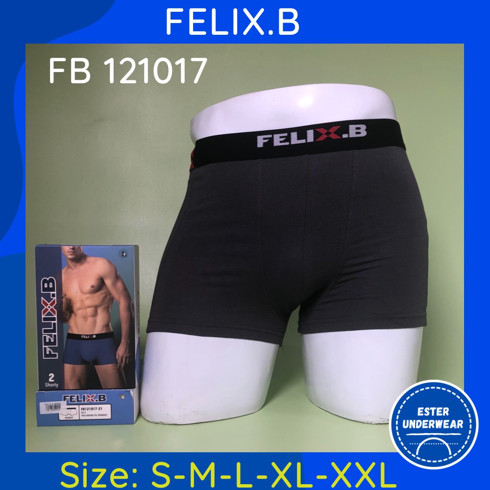 Celana Boxer Pria Felix.B FB 121017 ISI 2 PCS