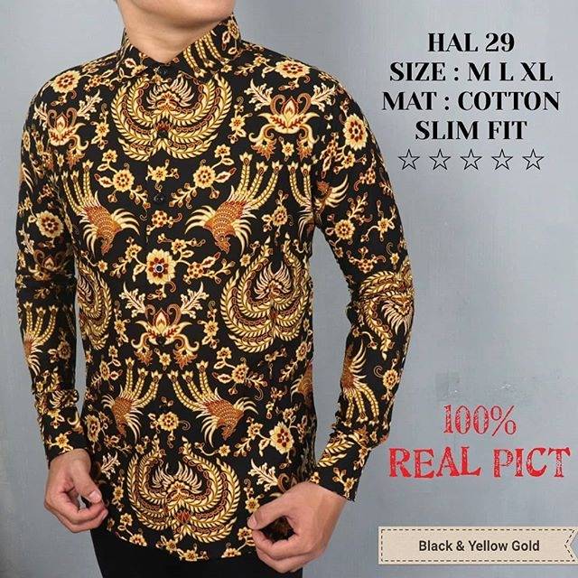 MEN SALE BAJU BATIK KEMEJA PRIA SLIM FIT MODERN CEVASH SLIMFIT HAL