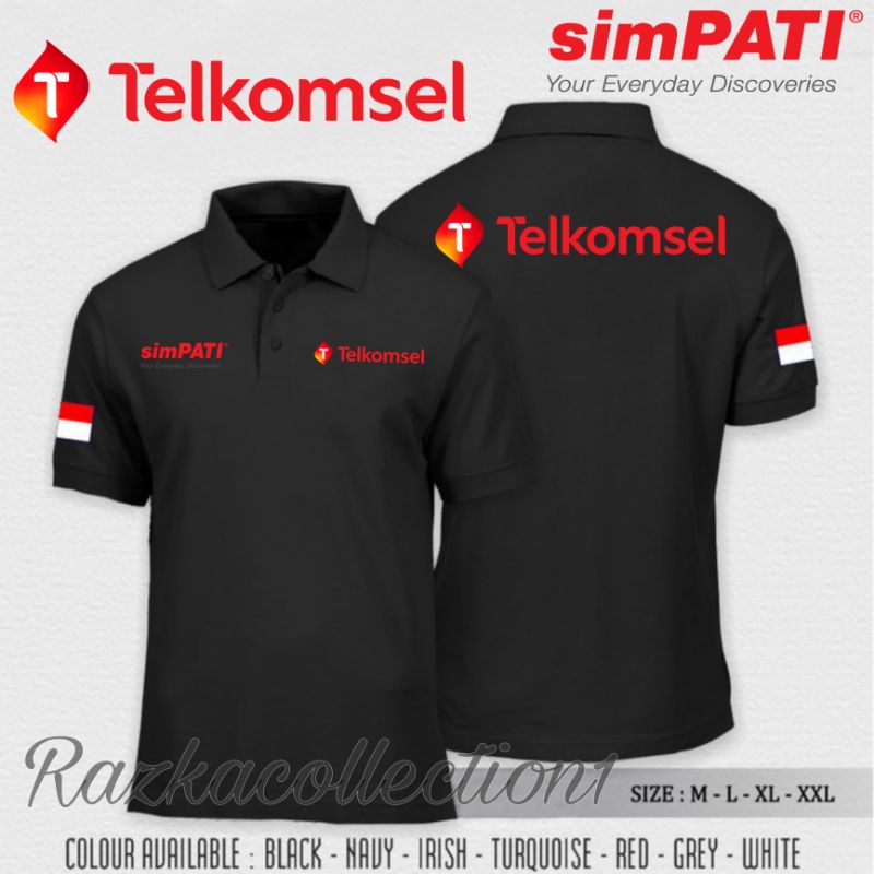 Polo Shirt Terkomsel Provider Simpati / Kaos Kerah Simpati Telkomsel