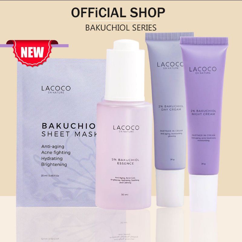 LACOCO BAKUCHIOL SERIES - LACOCO BAKUCHIOL ESSENCE - LACOCO BAKUCHIOL - LACOCO BAKUCHIOL PAKET - CRE