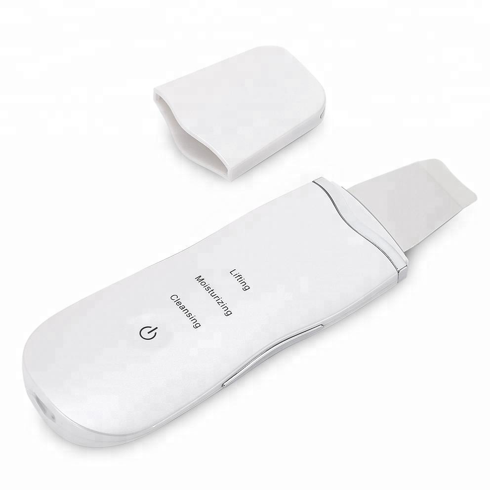 Alat Facial Ultrasonic Skin Scrubber Penghilang Jerawat dan Komedo shovel model spatula original