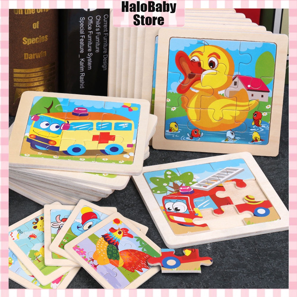 Halobaby Mainan Edukasi Puzzle / Puzzle Kayu Mainan Edukasi