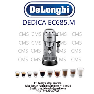 DeLonghi EC 685.M Dedica Coffee Maker Espresso/ Mesin Kopi EC 685.M