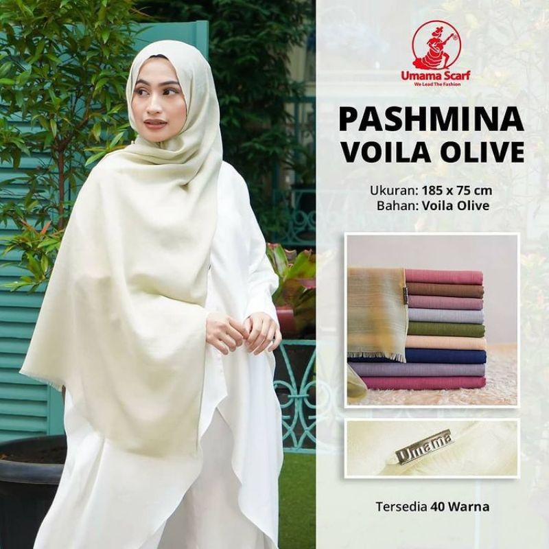 Jilbab PASHMINA VOILA OLIVE BY UMAMA