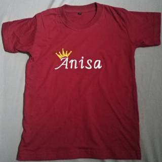  Kaos bordir nama  kaos  nama  kaos  anak request nama0 