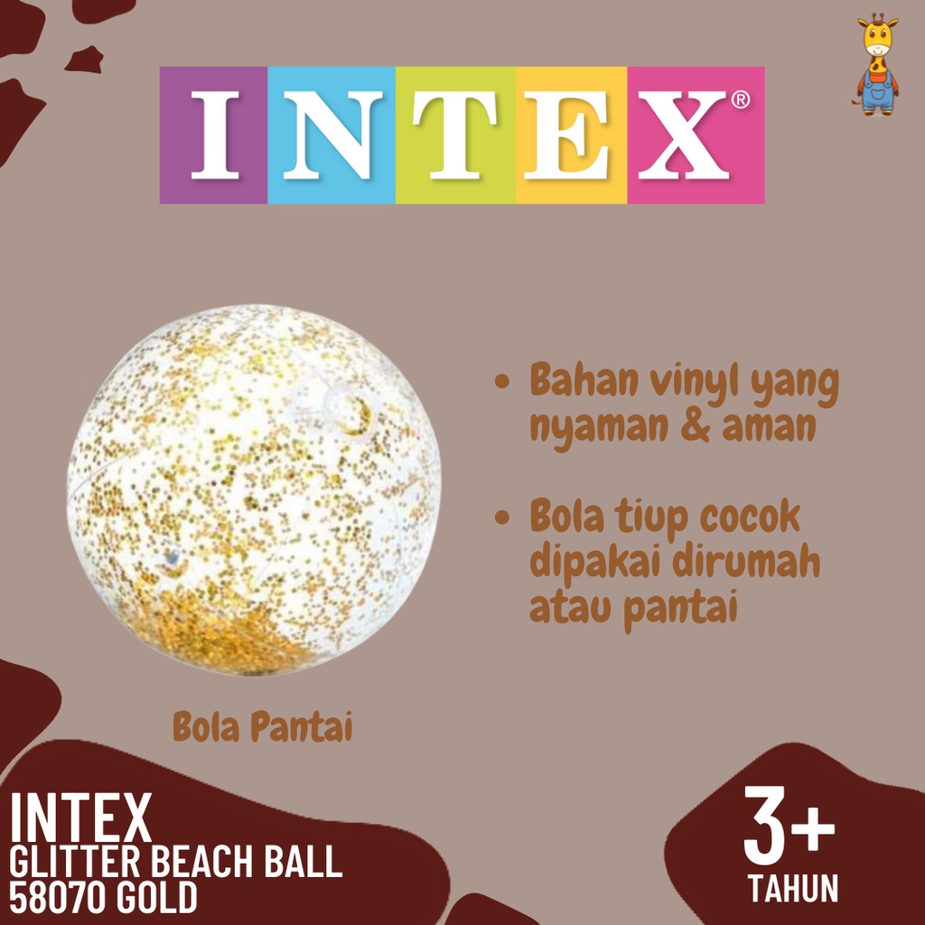 INTEX 58070 Glitter Beach Balls