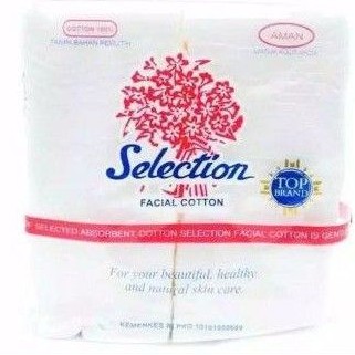 Selection Facial Cotton kotak 35gr &amp; 75gr / medisoft cotton ball / selection special lapis tipis &amp; tebal / selection cotton bud stik ulir / kapas