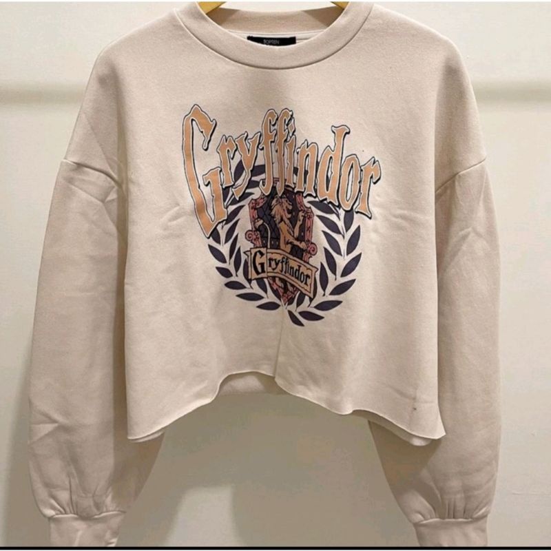 Sweater Crop Gryffindor | Hoodie Korean Crop | Sweater wanita murah