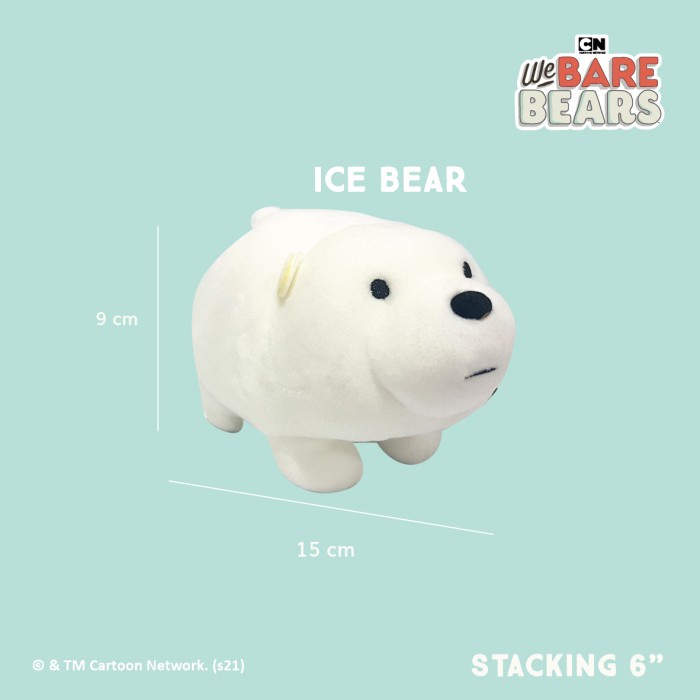 

We Bare Bears Stacking Plush / Boneka Tumpuk 6" Ice Bear