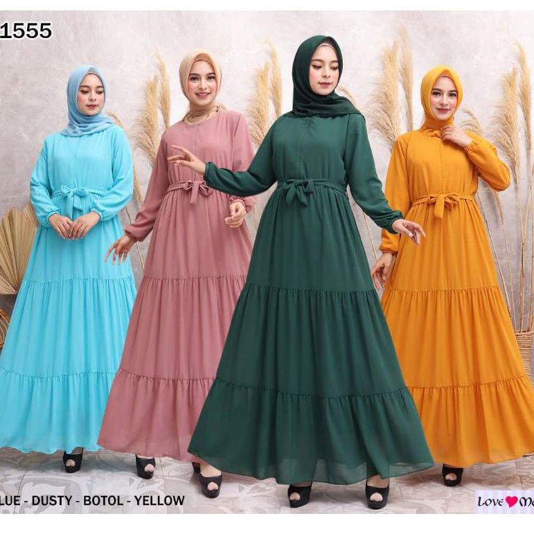GAMIS MURAH /gamis hyget /Hyget rempel /Gamis hyget rempel "MPR.25Au22ᴵ"
