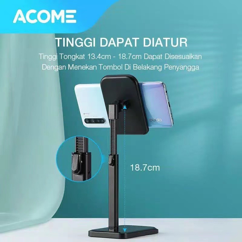 Acome Liftable Phone Holder Stand HP Tablet AH02 Garansi Resmi 1 Tahun