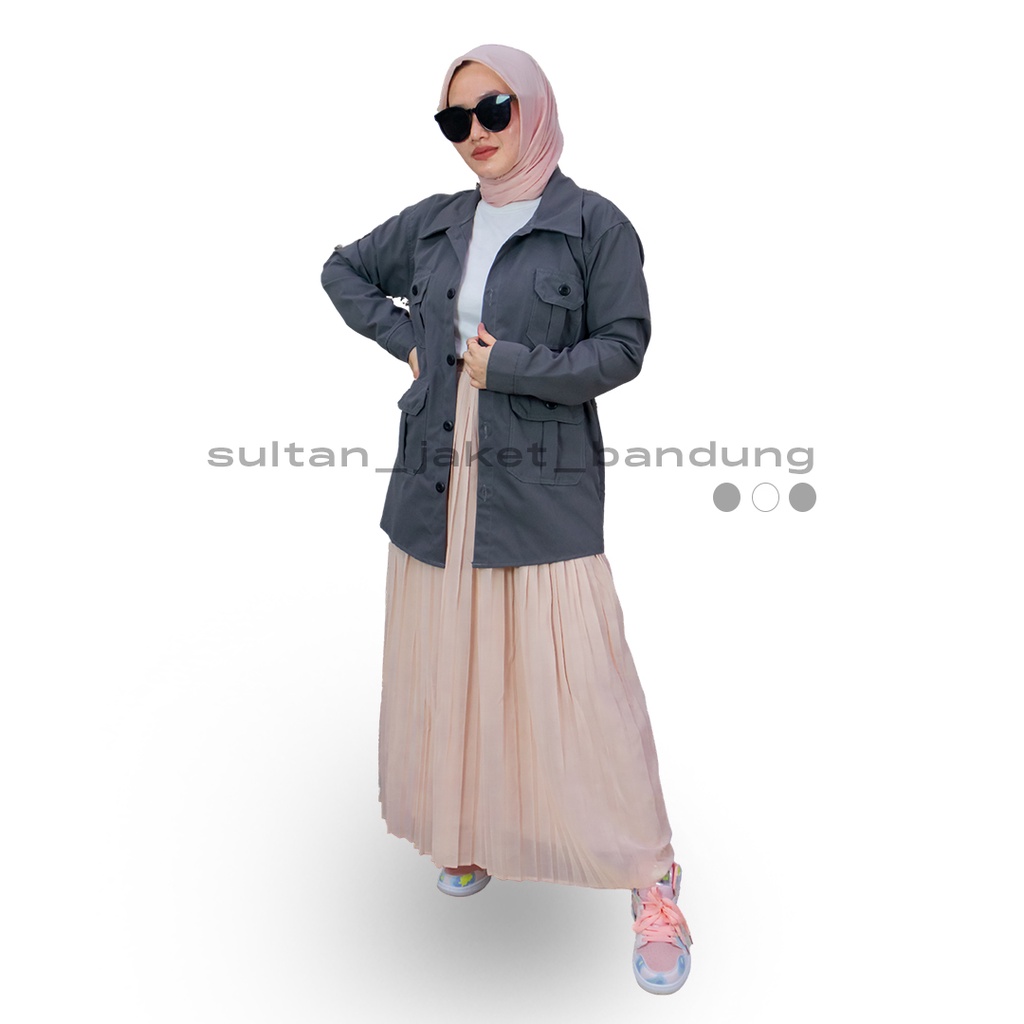 ADAM JAKET ABU || JAKET SEMI PARKA || JAKET PRIA DAN WANITA MASA KINI