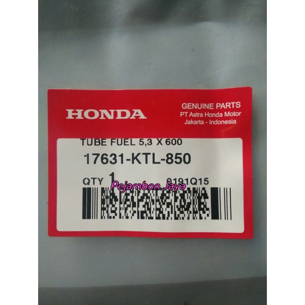 17631KTL850 TUBE FUEL 5,3 X 600