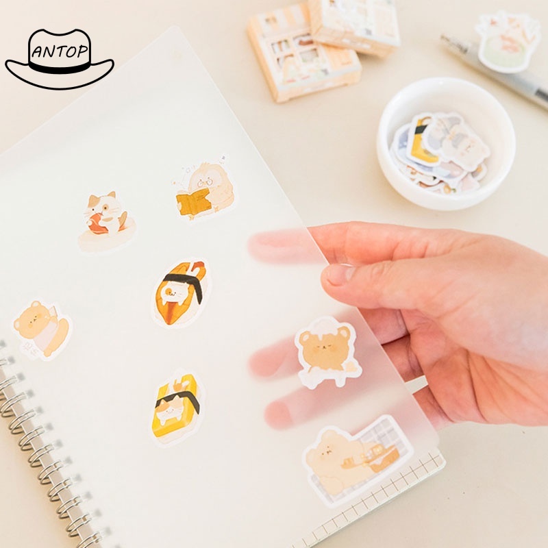 Stiker Lembar Memo Desain Kucing Lucu Kawaii Stiker Estetika ANTOP