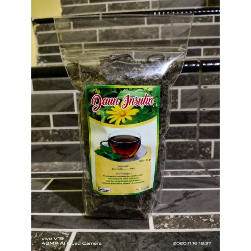 

50 gram Teh Herbal Daun Insulin