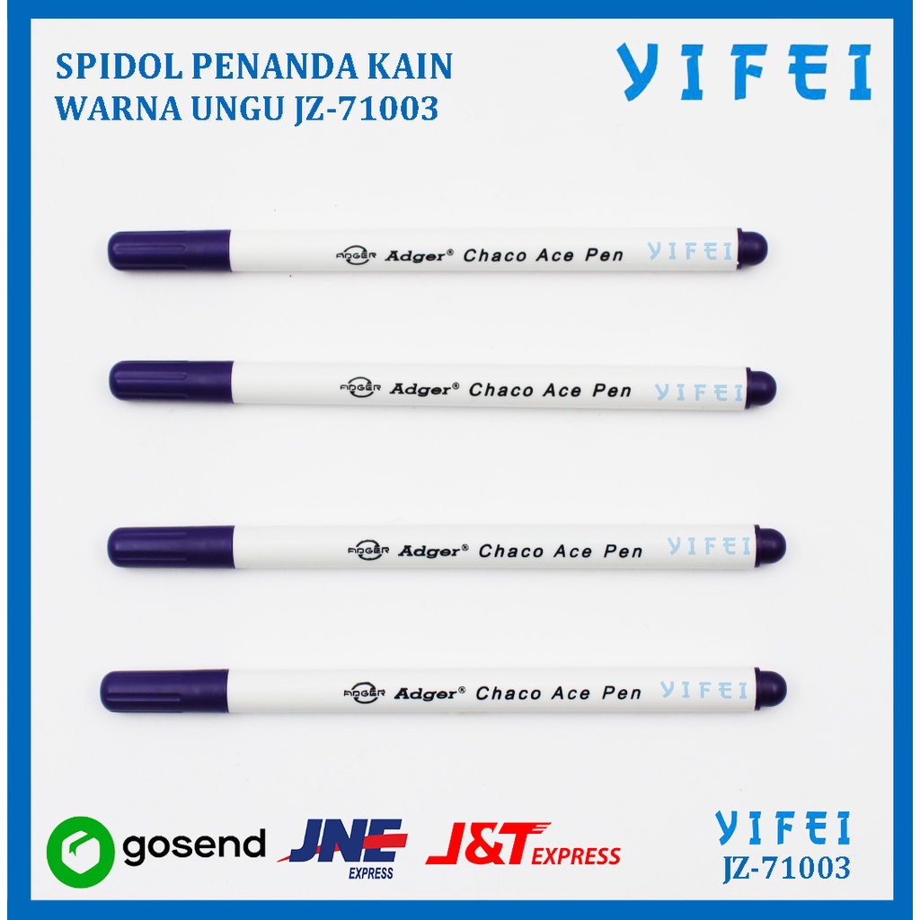 SPIDOL PENANDA KAIN / WATER ERASABLE PEN WARNA UNGU YIFEI-71003