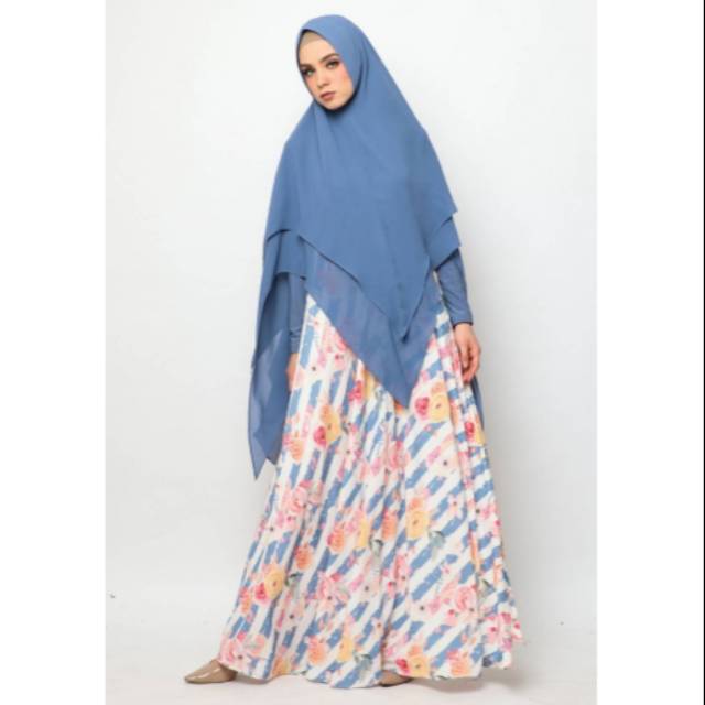 [QNANZ] GAMIS SYARI / DRESS ONLY "  ERIN DENIM " By Qnanz Official