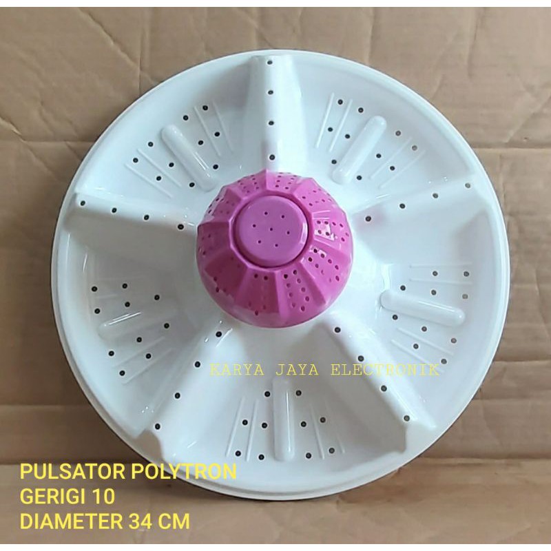 Pulsator mesin cuci polytron 2 Tabung Diameter 34CM Gerigi 10