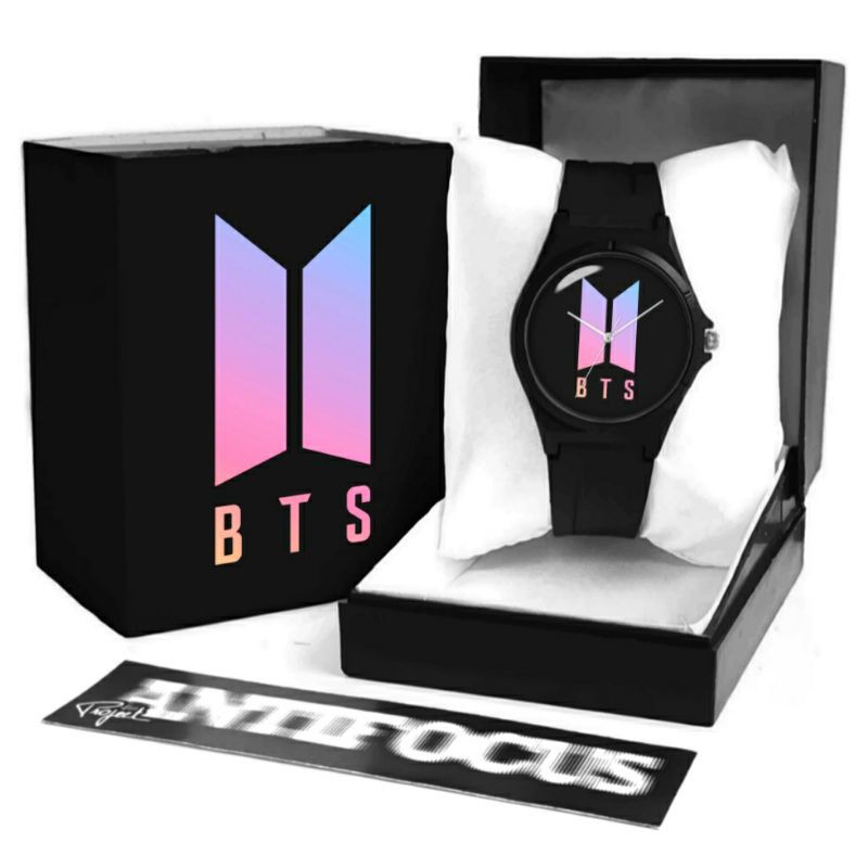 JAM TANGAN BTS Army ANTI AIR | Kpop K Pop | LENGKAP DENGAN BOX - BISA CUSTOM