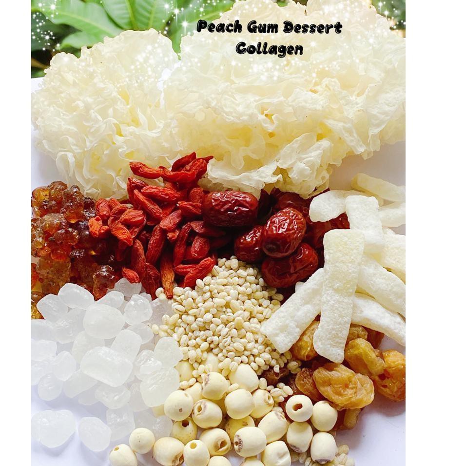 

[HARGA PROMO] Peach Gum Paket Premium Super Lengkap HALAL!!! PEACHGUM Dessert / Tao Jiao Minuman C