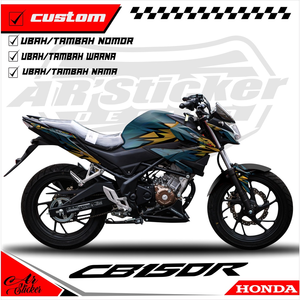 Decal Sticker Full Body CB150R New 2020 2021 2022 - Stiker Dekal Hologram, Chrome CB 150R StreetFire