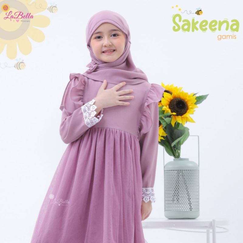 gamis tutu anak/gamis sakeena/gamis labella/gamisanakpesta/bajuanaktutu/gamisanakpink