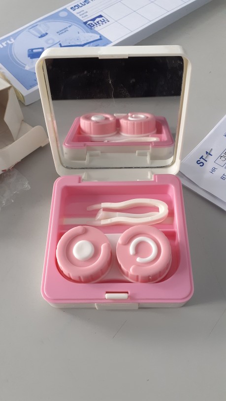 Kotak Softlens Kaca + Botol (kakao)