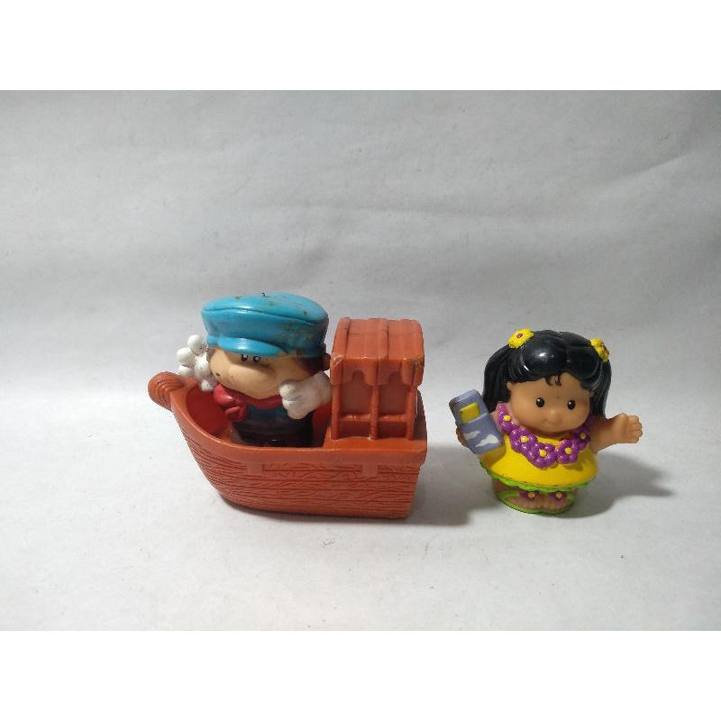 Little People Mattel Kapal Sailor Man Pelaut Hawaii Tahiti French Polynesia Polinesia Girl Ship Boat