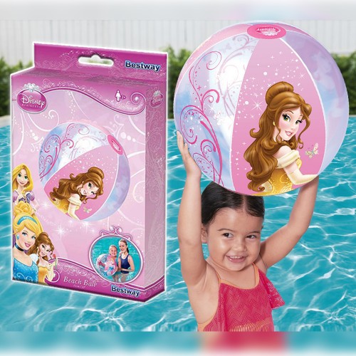 Bola Pantai Renang Anak Tiup Disney Princess Mainan Beach Ball
