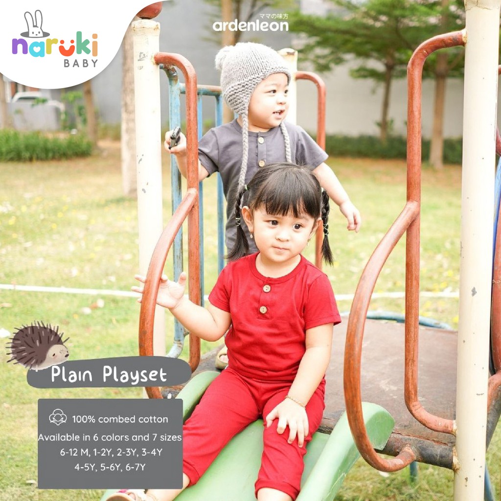 Ardenleon Plain Playset Long Arden Leon Baju Setelan Panjang Anak Laki-laki