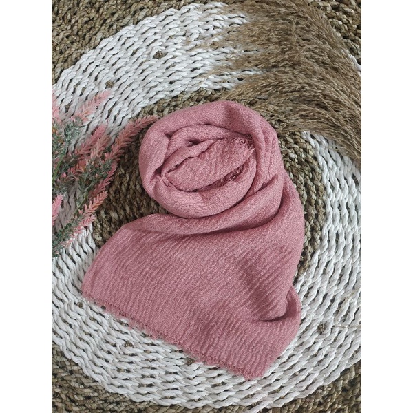 Alantasik - pashmina cringkle / pasmina crinkle ombre R.12 / R.20-dusty pink