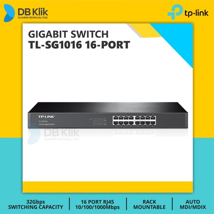 Switch TP Link TL-SG1016 16 Port Gigabit Rackmount | TPLink TL SG1016