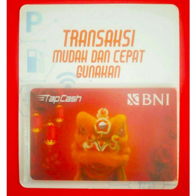 Tapcash BNI edisi Chinese New Year (Barongsai) /Like eMONEY eTOLL Flazz or Brizzi