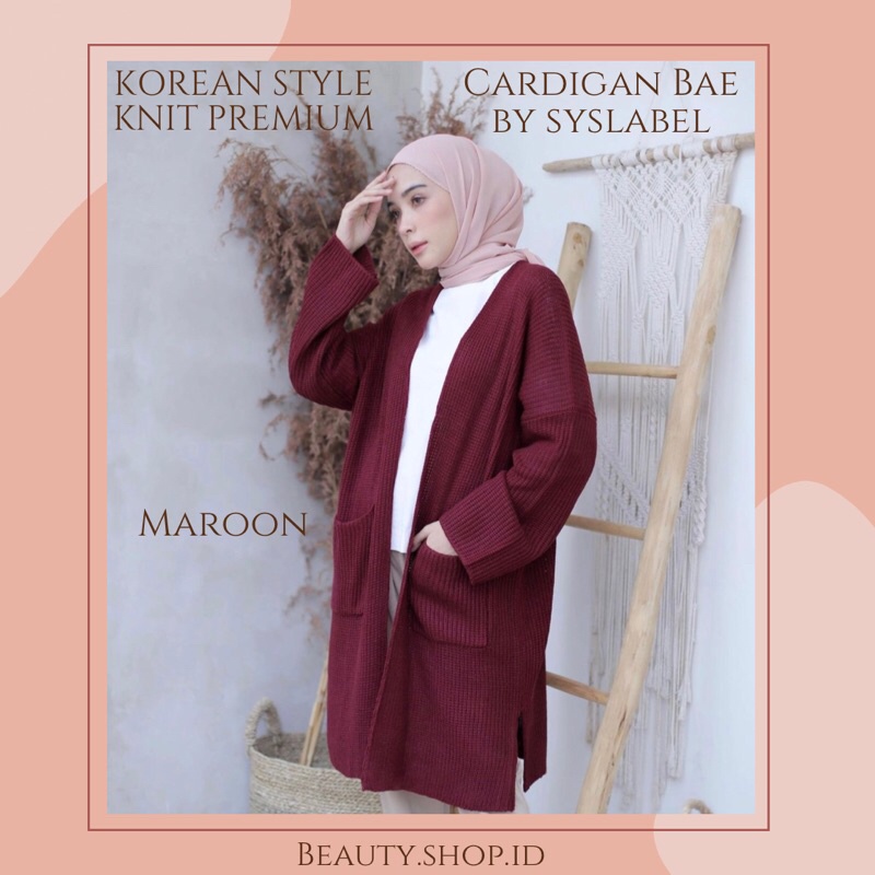 [PREMIUM] LONG CARDIGAN BAE BY SYSLABEL - KNIT CARDI PREMIUM A5