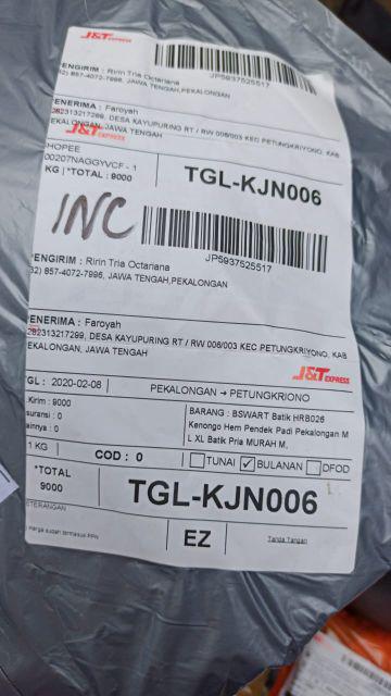 Bswart Batik Hrb026 Kenongo Hem Pendek Padi Pekalongan M L Xl Batik Pria Murah Modern Grosir