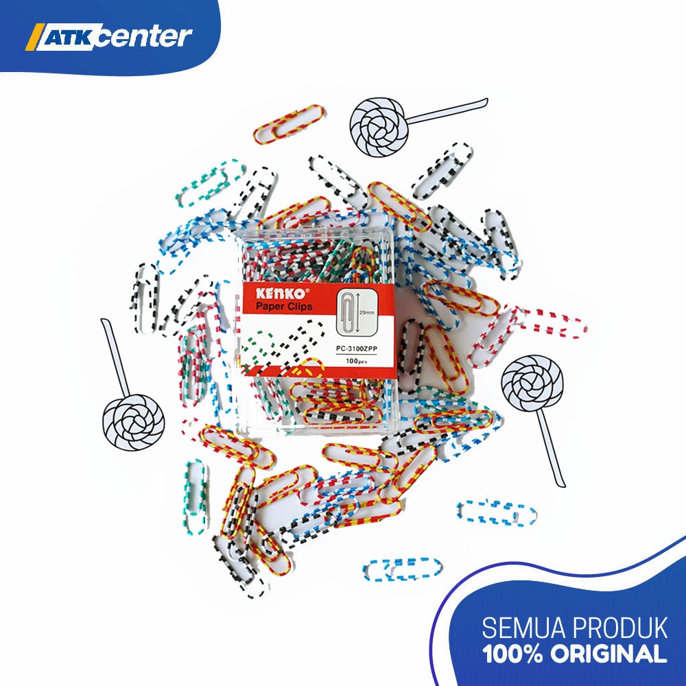 

PAPER CLIP KENKO ZEBRA PC-3100ZPP