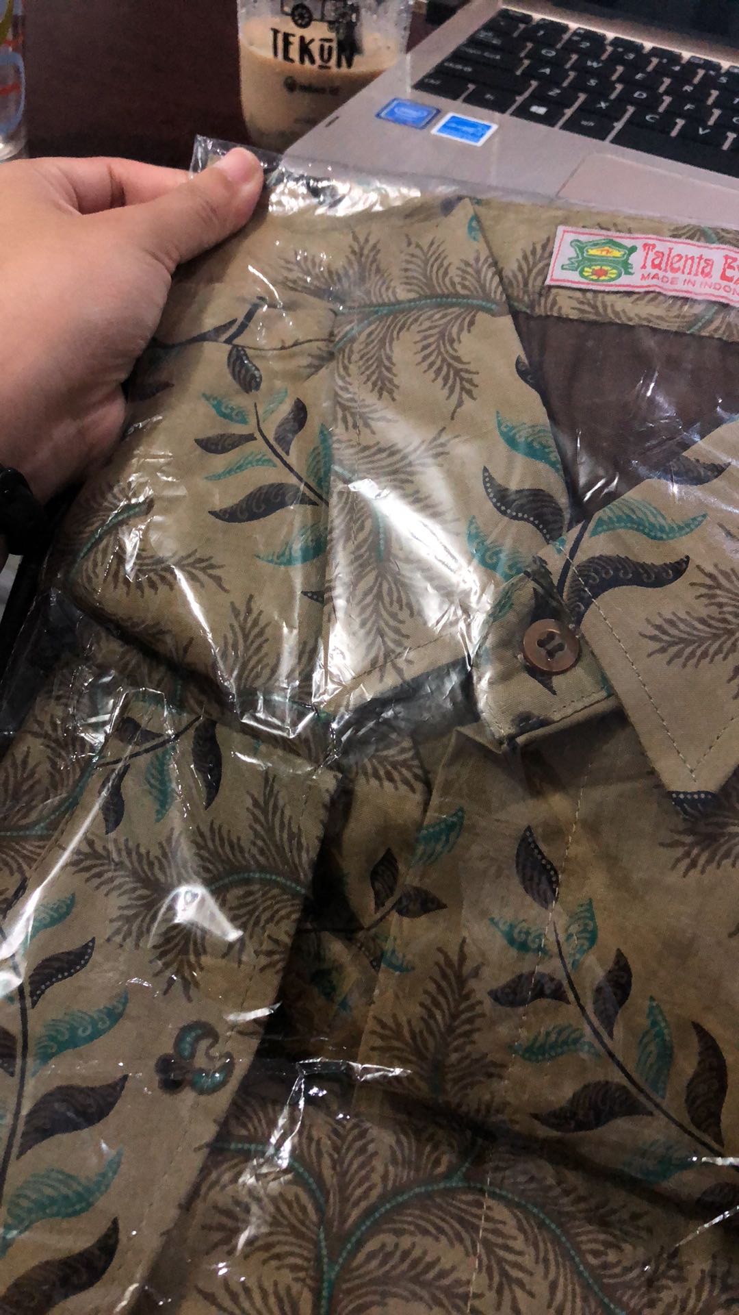 Kemeja Batik Prabu Bahan Katun Baturaden Reguler Fit A585