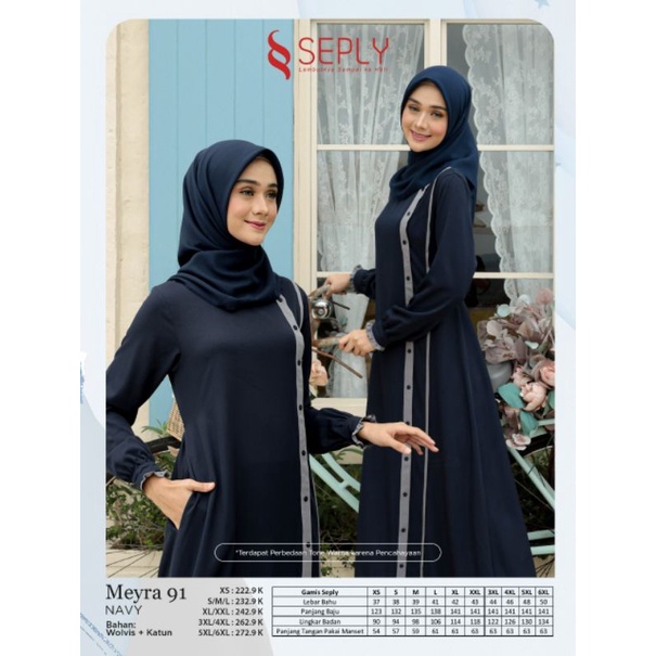 SEPLY GAMIS MEYRA 91 NAVY BLACK