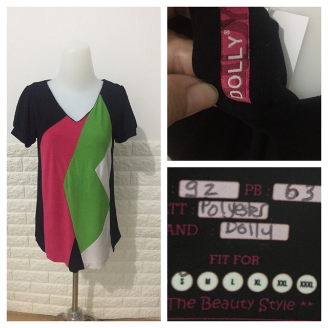 Baju Second Preloved Blouse  Atasan Wanita Panjang Fit S