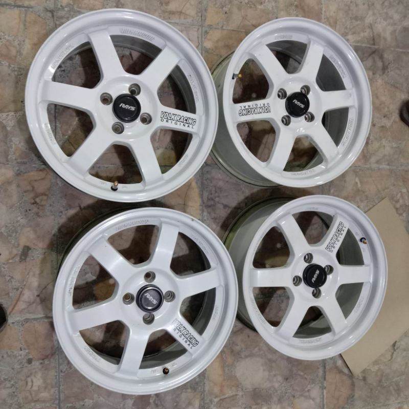 Velg Mobil Second VOLK RACING Ring 16x7 pcd 4x100 Et 38