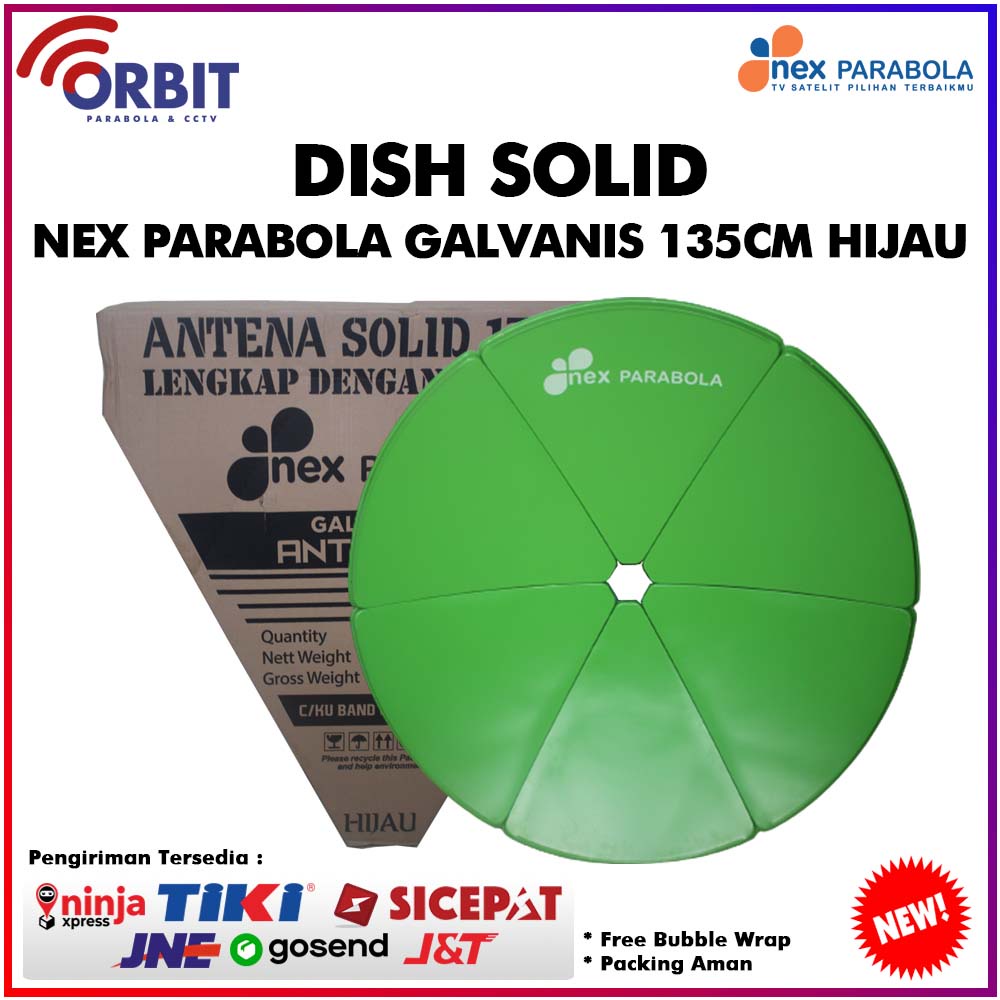 DISH SOLID NEX PARABOLA GALVANIS 135CM HIJAU