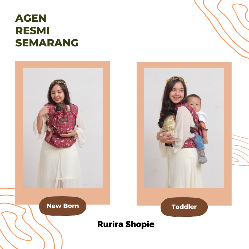 Gendongan Bayi Newborn Cuddleme Levana 4 Posisi Gendong M Shape SNI Praktis - Gendongan SSC Levana