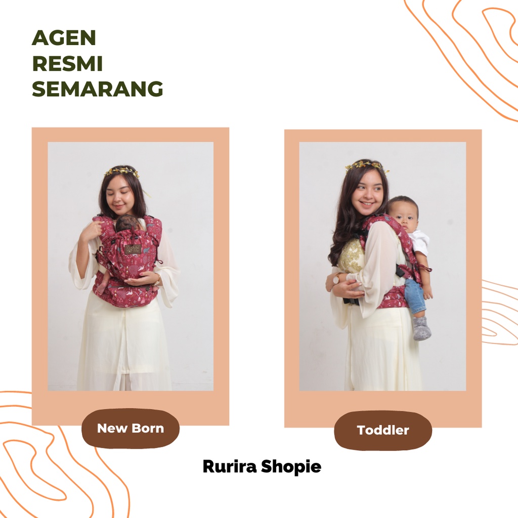 Gendongan Bayi Newborn Cuddleme Levana 4 Posisi Gendong M Shape SNI Praktis BONUS Bebas Pilih