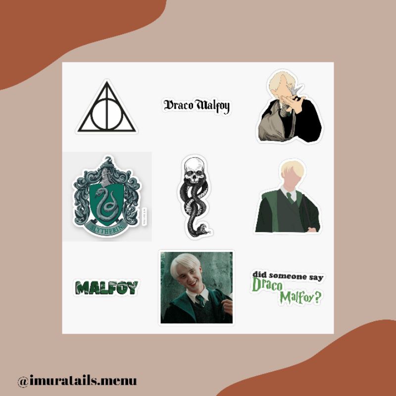 54pcs Sticker Tumblr Draco Malfoy