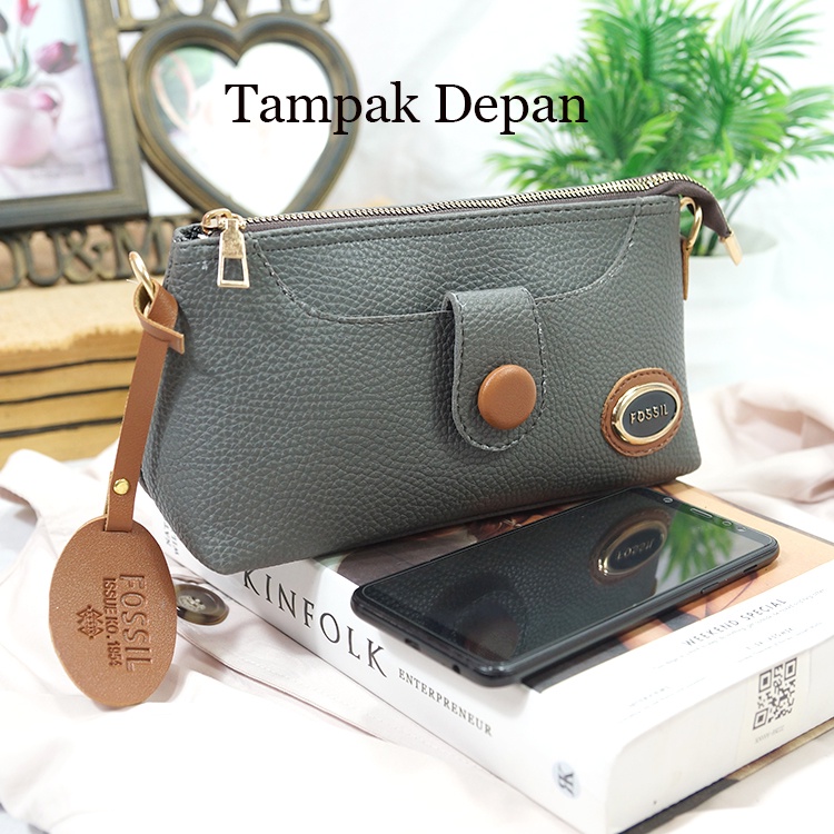 TUAH SLIMBAGS ( New / HARGA GROSIR ) / Slingbag FS MINI Kulit Jeruk Kancing Bahan Premium Series High quality KJ 02 / Tas Selempang Wanita / Tas Hp Dan Uang Wanita / Tas Wanita ala Korea/ Tas wanita Terbaru kekinian &amp; Terlaris