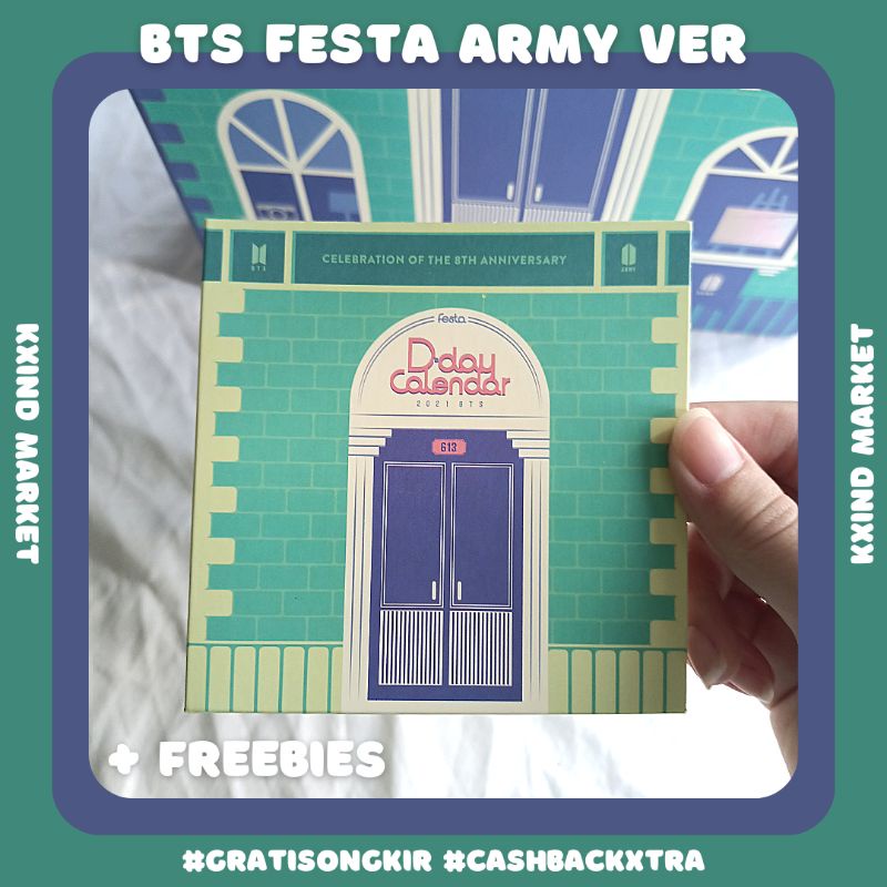 BTS Festa 2021 D-Day Calendar Army version / BTS Festa / album BTS / paper bts