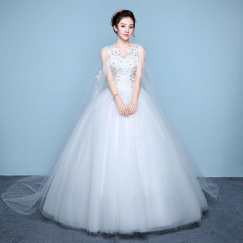 Gaun Pengantin Versi Korea Dari Gaun Bahu Kata Wedding Dress Gaya Perjalanan Cina